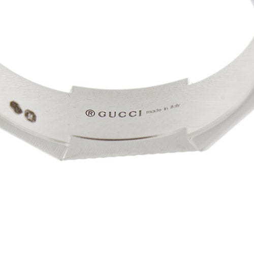 Bague Gucci Link To Love - Bague alliance octogonale en or blanc 18 ct 58 Facettes 38246