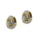 Boucles d'oreilles Pomellato Schegge - Boucles d’oreilles créoles en or 18 kt, diamants et saphirs jaunes 58 Facettes 38310