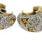 Boucles d'oreilles Pomellato Schegge - Boucles d’oreilles créoles en or 18 kt, diamants et saphirs jaunes 58 Facettes 38310