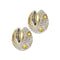 Boucles d'oreilles Pomellato Schegge - Boucles d’oreilles créoles en or 18 kt, diamants et saphirs jaunes 58 Facettes 38310