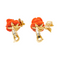 Boucles d'oreilles Dior Pré Catelan - Boucles d’oreilles clips en or jaune et blanc, diamants et corail 58 Facettes 3836859RV