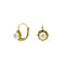 Boucles d'oreilles Boucles d’oreilles fleur en or jaune 18 ct et perles 58 Facettes 38383