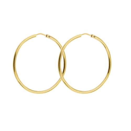 Boucles d'oreilles Boucles d’oreilles créoles en or jaune 18 ct 58 Facettes 38413