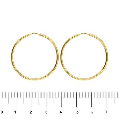 Boucles d'oreilles Boucles d’oreilles créoles en or jaune 18 ct 58 Facettes 38413