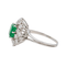 Bague 60 Bague Pompadour en or blanc avec émeraude et diamants 58 Facettes 3841380RV