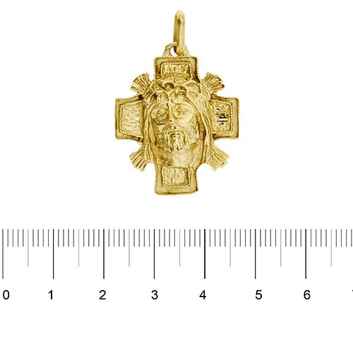 Pendentif Croix avec Christ - Pendentif en or jaune 18 ct 58 Facettes 38503