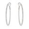 Boucles d'oreilles Créoles - Boucles d’oreilles en or blanc 18 carats et diamants 58 Facettes 3853169RV
