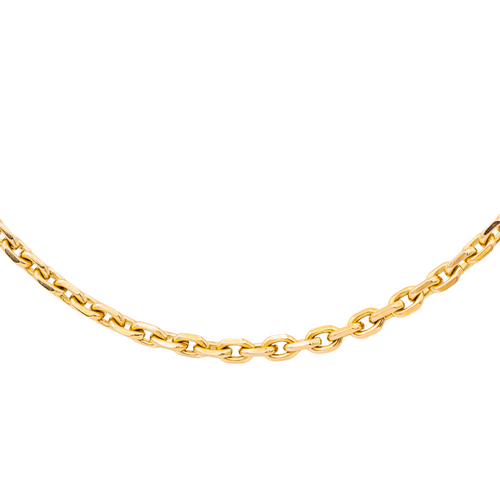 Collier Collier chaîne maille forçat en or rose 18 carats 58 Facettes 3855438CN