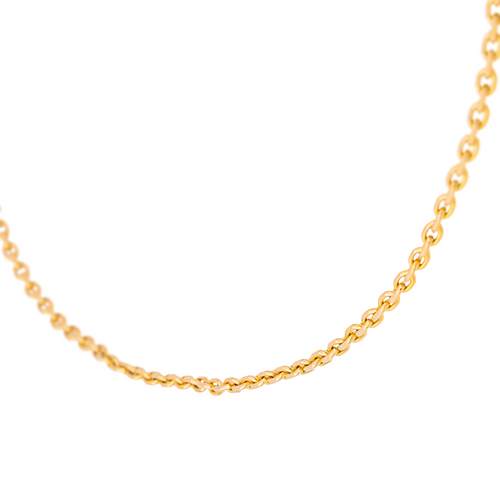 Collier Collier chaîne maille forçat en or rose 18 carats 58 Facettes 3855438CN