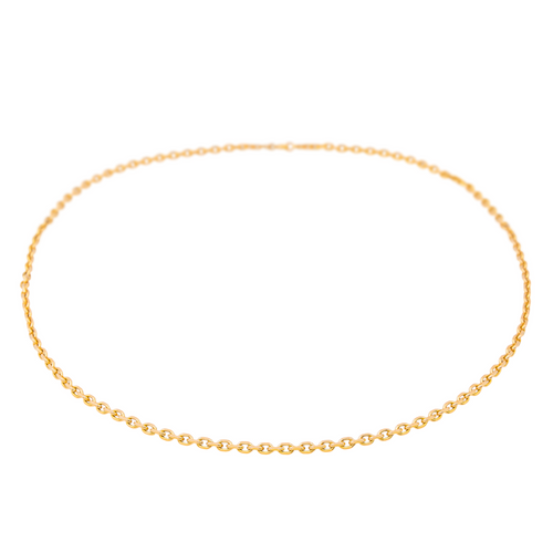 Collier Collier chaîne maille forçat en or rose 18 carats 58 Facettes 3855438CN