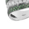 Bague 57 Bague bande ondulée en or blanc 18 ct avec diamants et émeraudes 58 Facettes 38594