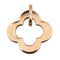 Pendentif Pendentif trèfle en or rose 18 carats 58 Facettes 3865909CN