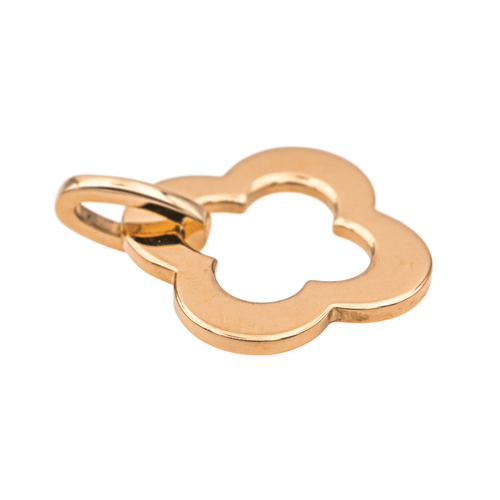 Pendentif Pendentif trèfle en or rose 18 carats 58 Facettes 3865909CN