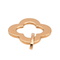 Pendentif Pendentif trèfle en or rose 18 carats 58 Facettes 3865909CN