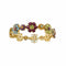 Bracelet Pasquale Bruni - Bracelet fleurs en or jaune 18 carats et pierres colorées 58 Facettes 38664