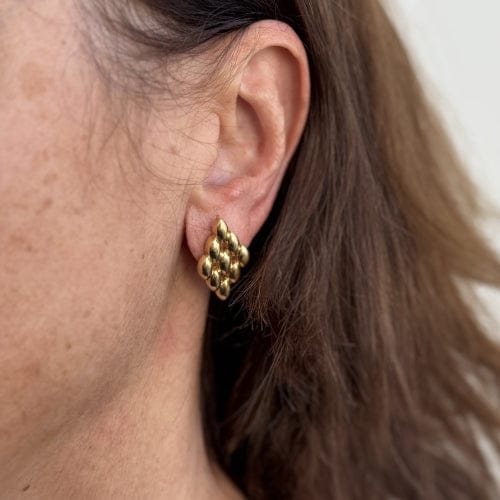 Boucles d'oreilles Boucles d’oreilles maille panthère en or jaune 18 ct 58 Facettes 38668