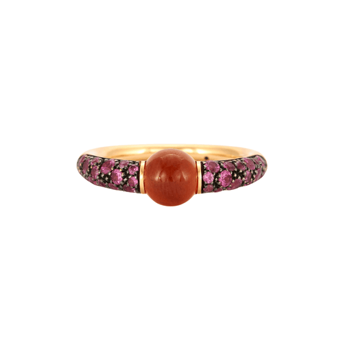 Bague 51 POMELLATO - Bague M'ama non M'Ama Grenat 58 Facettes DV0386-1