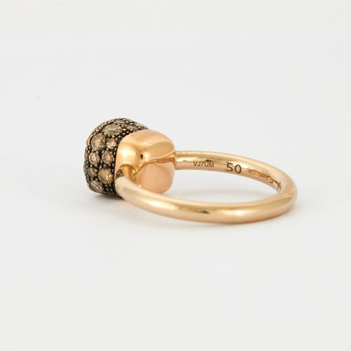 Bague 50 POMELLATO - Bague Nudo Diamants Cognac 58 Facettes DV0343-18