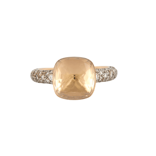 Bague 53 POMELLATO - Bague NUDO Prasiolite Diamants 58 Facettes DV0343-27