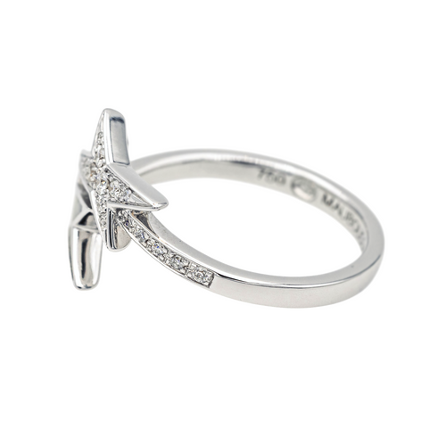 Bague 55 Mauboussin Étoile de vie - Bague en or blanc 18K et diamants 58 Facettes 3876018CN