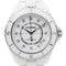 Montre Chanel J12 - Montre en céramique blanche à index diamants 58 Facettes 3883327CN