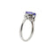 Bague Bague en or blanc 18 ct avec tanzanite et diamants 58 Facettes 38890