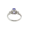 Bague Bague en or blanc 18 ct avec tanzanite et diamants 58 Facettes 38890