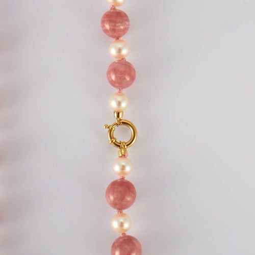 Collier Sautoir Rhodochrosites Perles 58 Facettes DV0162-6