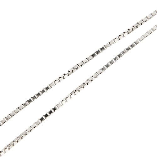 Collier Alfieri & St. John - Collier maille vénitienne en or blanc 18 kt et diamants 58 Facettes 38968