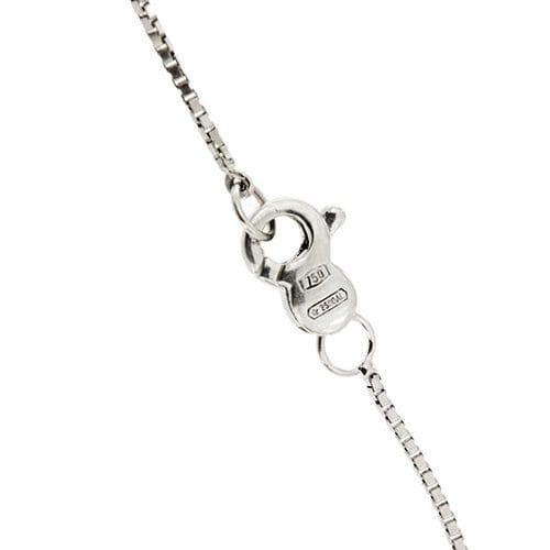 Collier Alfieri & St. John - Collier maille vénitienne en or blanc 18 kt et diamants 58 Facettes 38968