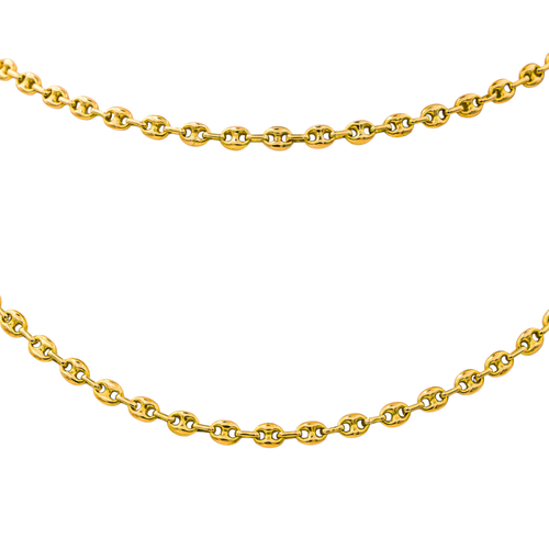 Collier Collier maille grain de café en or jaune 18 carats 58 Facettes 3903576CN