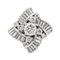 Bague 55 Bague Or blanc Diamant 58 Facettes 3904032CN