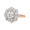 Bague 58 Bague marguerite en or rose et platine avec diamants taille ancienne 58 Facettes 3904858CN