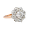 Bague 58 Bague marguerite en or rose et platine avec diamants taille ancienne 58 Facettes 3904858CN