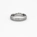 Bague 54 STERN - Anneau en Or Gris et Diamants 58 Facettes DV0433-3