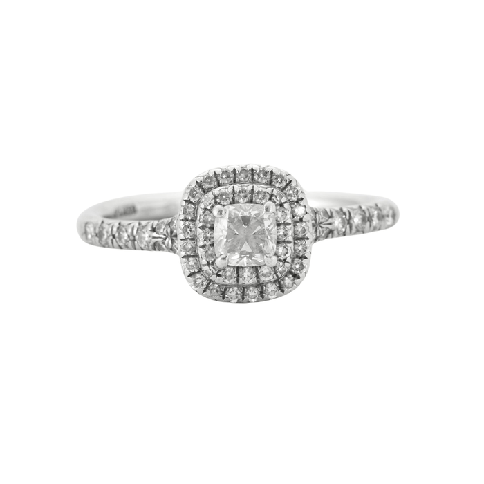 TIFFANY - Bague "Soleste" Platine et Diamants