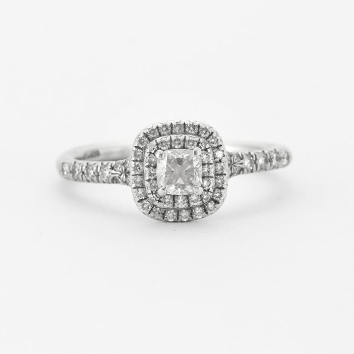 TIFFANY - Bague "Soleste" Platine et Diamants