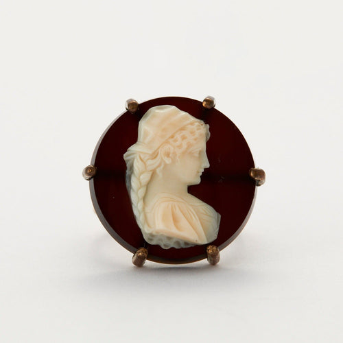 Bague 55 Bague Camée en Or Jaune 58 Facettes DV0013-6