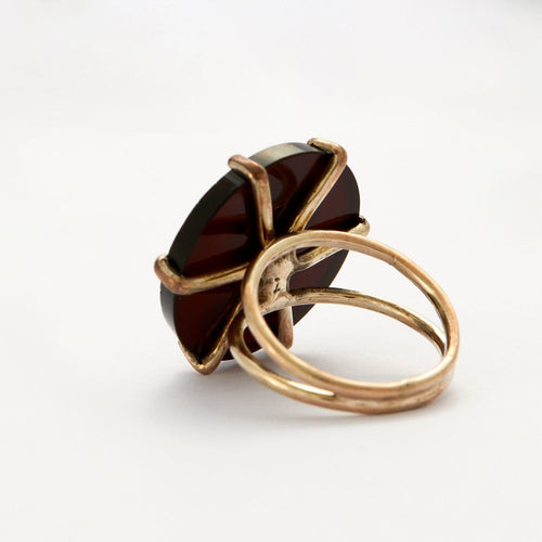 Bague 55 Bague Camée en Or Jaune 58 Facettes DV0013-6