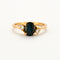 Bague Or Jaune Saphir