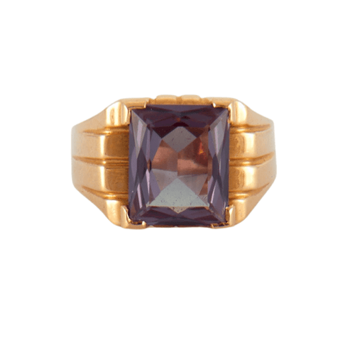 Bague 59 Bague pierre violette 58 Facettes DV0099-8