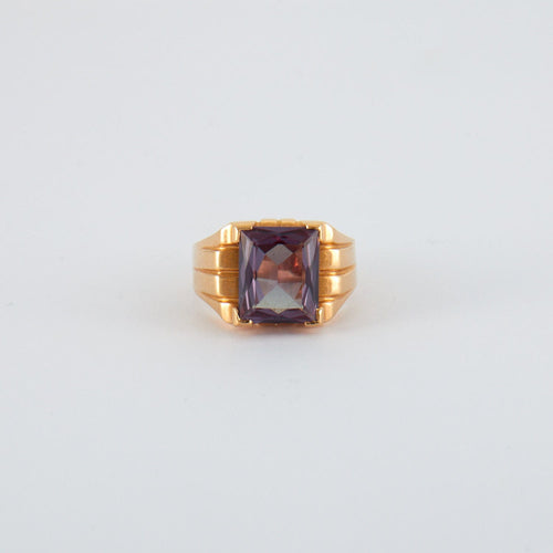 Bague 59 Bague pierre violette 58 Facettes DV0099-8
