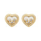 Boucles d'oreilles Chopard Happy Diamonds Icons - Boucles d’oreilles puces en or jaune et diamants 58 Facettes 3951646CN