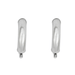 Boucles d'oreilles Boucles d'oreilles créole bombée en or blanc 58 Facettes LP797