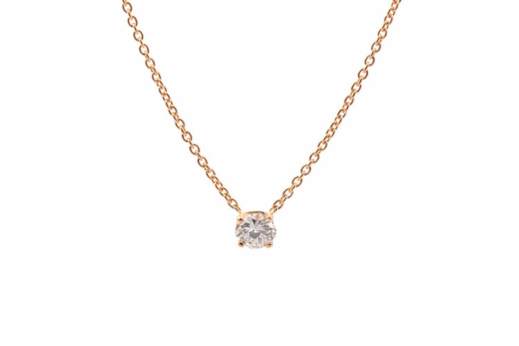 Collier Collier en or 18k avec diamant 0,48 ct 58 Facettes 27898