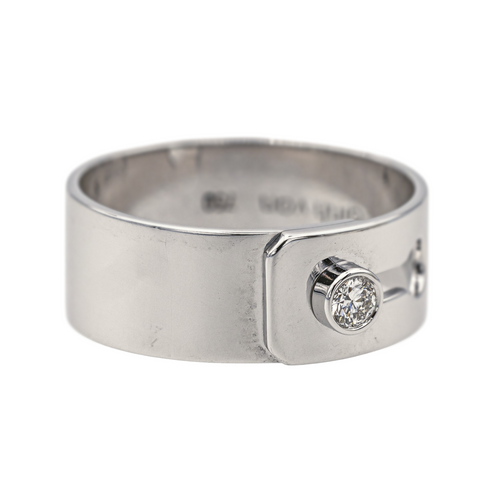 Bague 50 Dinh Van Serrure - Bague en or blanc 18 carats et diamant 58 Facettes 3982050RV