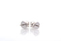 Boucles d'oreilles Puces d’oreilles en or blanc 18k avec 2 diamants 1 ct 58 Facettes 27899