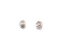 Boucles d'oreilles Puces d’oreilles en or blanc 18k avec 2 diamants 1 ct 58 Facettes 27899