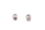 Boucles d'oreilles Puces d’oreilles en or blanc 18k avec 2 diamants 1 ct 58 Facettes 27899