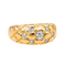 Bague 57 Bague en or jaune 18 carats avec diamants 58 Facettes 3989807CN